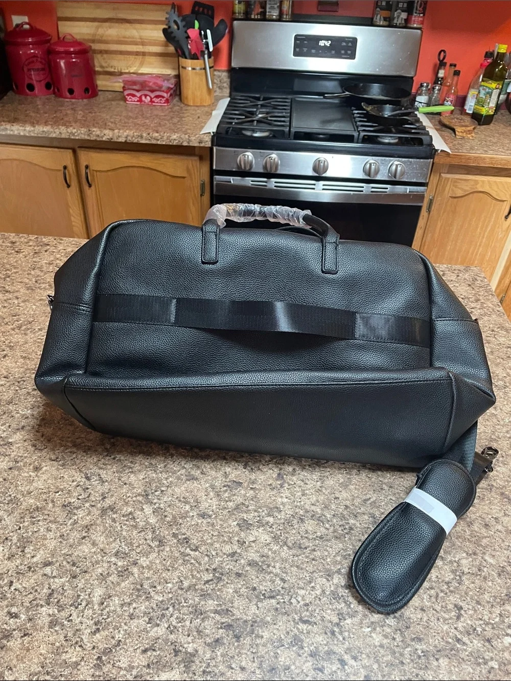 Large Bugatti Collection Black Travel Bag NWT